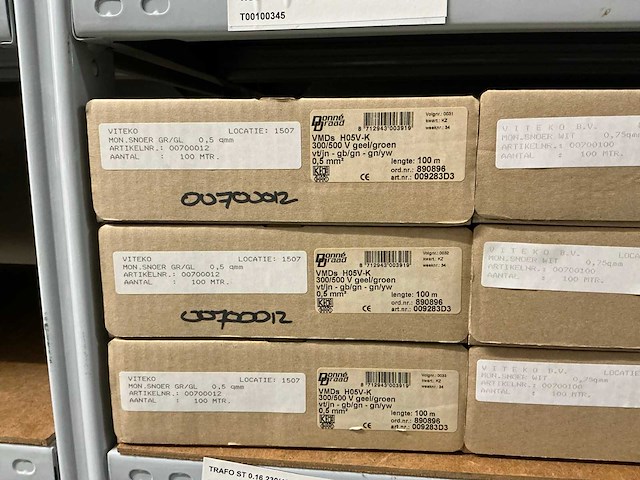 Partij divers donne installatiedraad (26x) - afbeelding 2 van  10