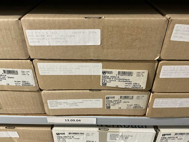 Partij divers donne installatiedraad (26x) - afbeelding 5 van  10