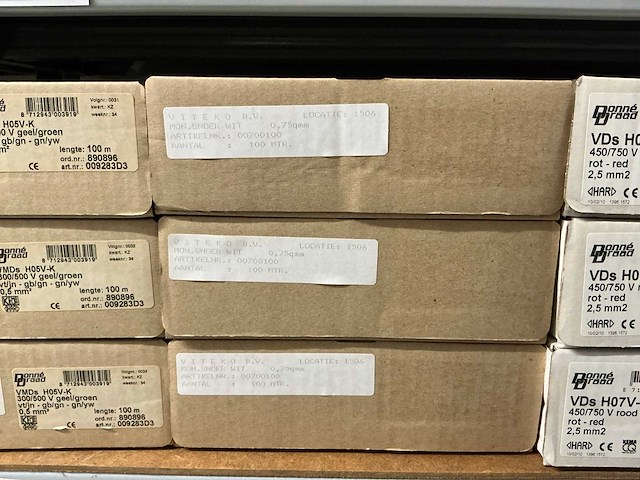 Partij divers donne installatiedraad (26x) - afbeelding 10 van  10