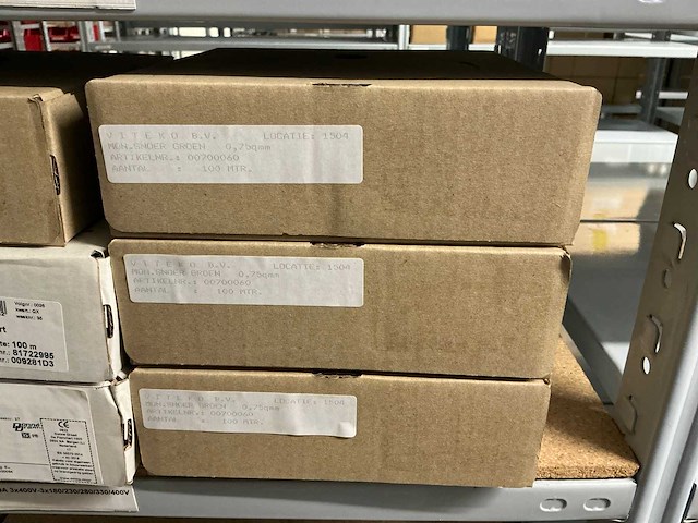 Partij divers donne/viteko installatiedraad (12x) - afbeelding 2 van  2