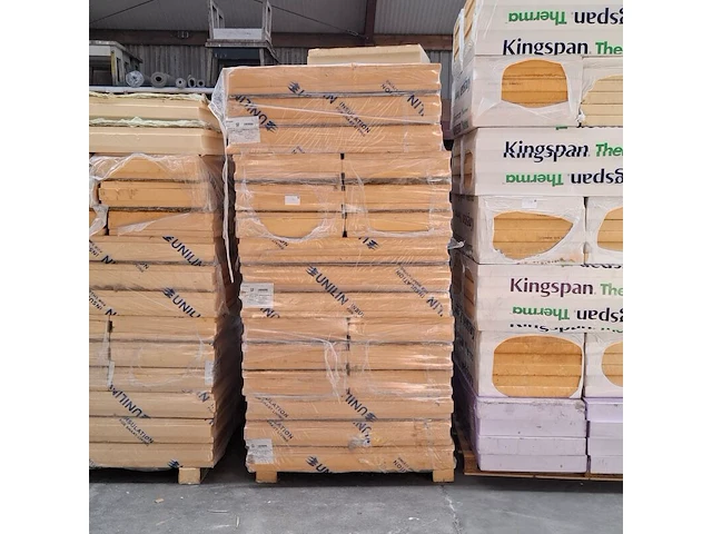 Partij divers isolatiemateriaal, o.a. kingspan, op 3x pallet - afbeelding 4 van  9