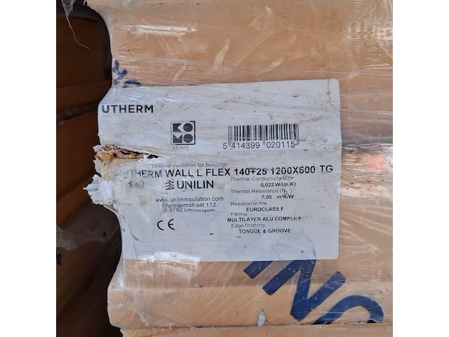Partij divers isolatiemateriaal, o.a. kingspan, op 3x pallet - afbeelding 5 van  9