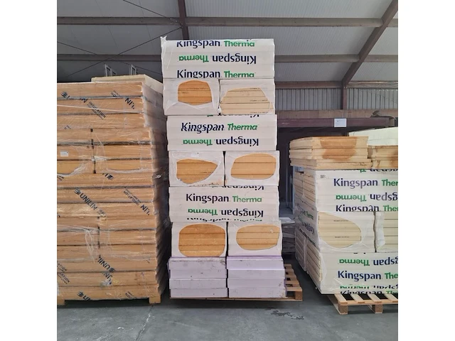 Partij divers isolatiemateriaal, o.a. kingspan, op 3x pallet - afbeelding 6 van  9