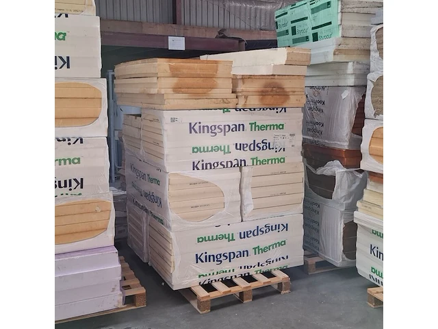 Partij divers isolatiemateriaal, o.a. kingspan, op 3x pallet - afbeelding 5 van  12