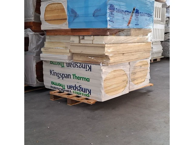 Partij divers isolatiemateriaal, o.a. kingspan, op 3x pallet - afbeelding 9 van  12