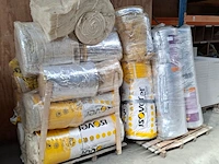 Partij divers isolatiemateriaal op 2x pallet