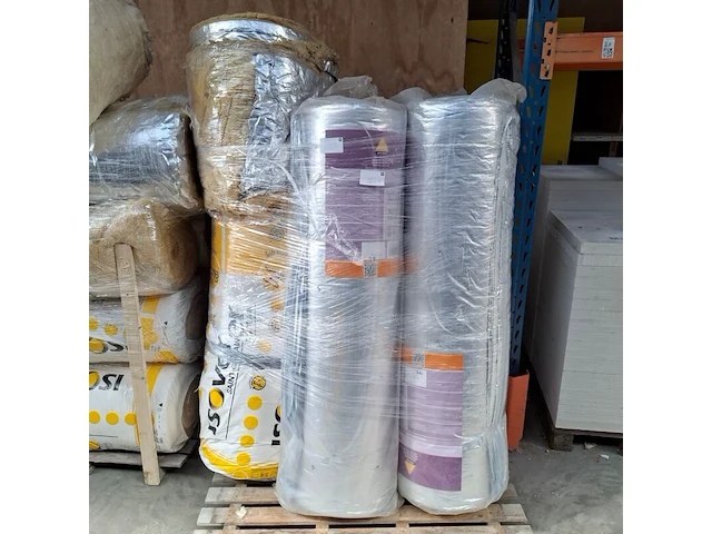 Partij divers isolatiemateriaal op 2x pallet - afbeelding 5 van  6