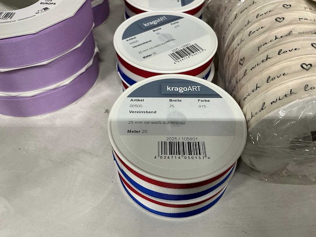 Partij divers lint (265x) - afbeelding 29 van  30