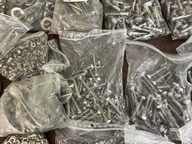 Partij divers rvs bevestigingsmaterieel - afbeelding 8 van  23