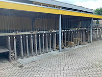 Partij divers tuinhout (150x) - afbeelding 1 van  9