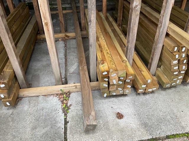 Partij divers tuinhout (150x) - afbeelding 6 van  9