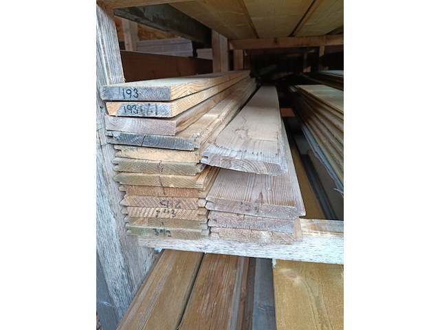 Partij divers tuinhout planken - afbeelding 3 van  7