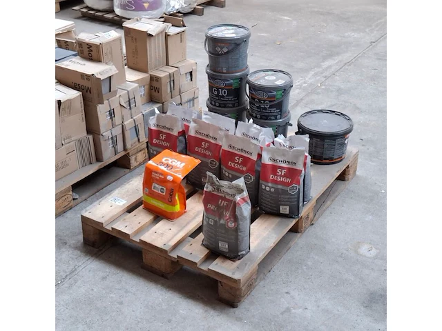 Partij divers voegmortel, ardex en schönox, sf design, uf premium & g10 - afbeelding 1 van  6