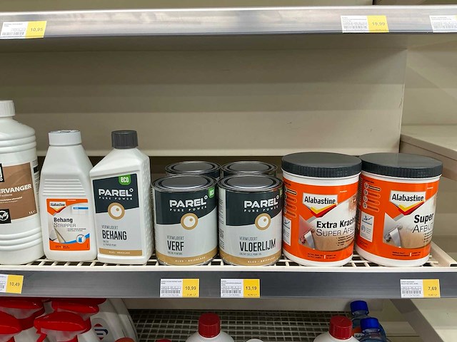 Partij diverse alabastine/parel/bleko/bison/super/etc producten (54x) - afbeelding 6 van  10