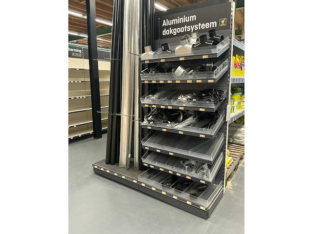 Partij diverse aluminium dakgootsysteem (170x) - afbeelding 1 van  3