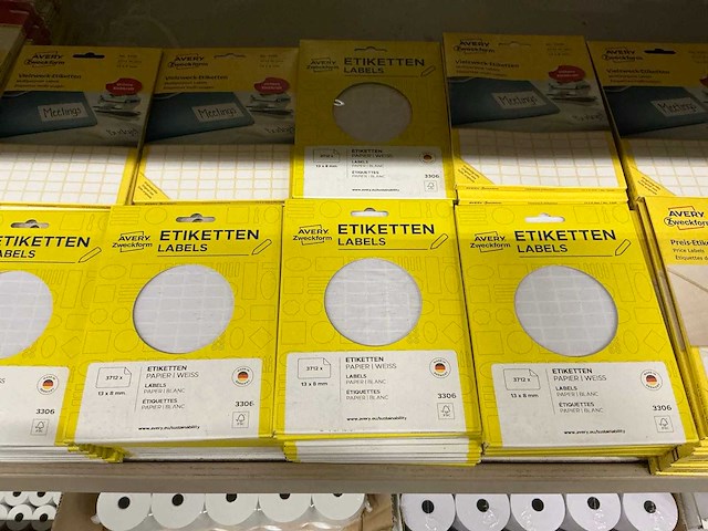 Partij diverse avery etiketten (539x) - afbeelding 3 van  7