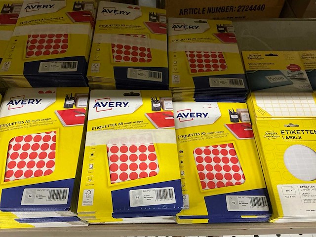 Partij diverse avery etiketten (539x) - afbeelding 5 van  7