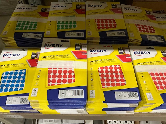 Partij diverse avery etiketten (539x) - afbeelding 6 van  7