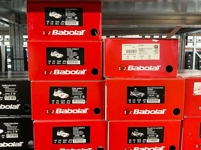Partij diverse babolat tennis/padelschoenen (138x) - afbeelding 29 van  36