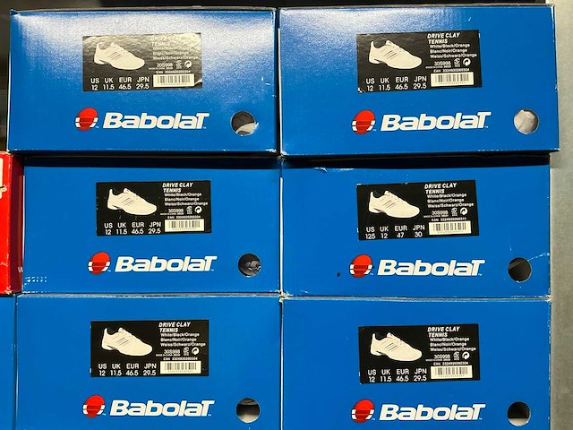 Partij diverse babolat tennis/padelschoenen (138x) - afbeelding 35 van  36