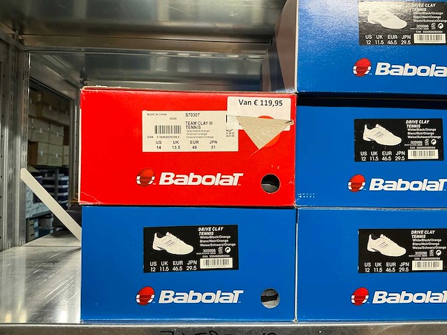 Partij diverse babolat tennis/padelschoenen (138x) - afbeelding 36 van  36