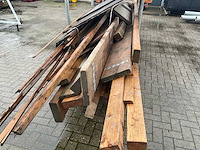 Partij diverse balk hout - afbeelding 7 van  7