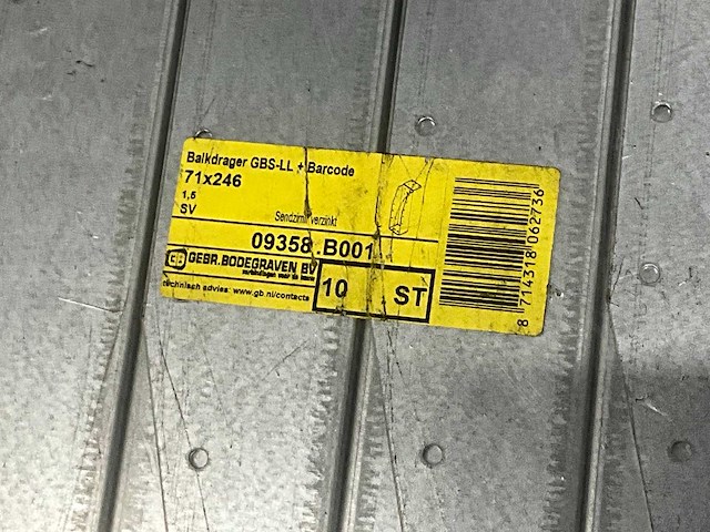 Partij diverse balkdragers (170x) - afbeelding 15 van  16