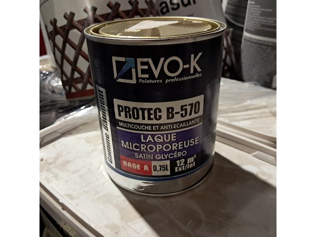 Partij diverse beits, lak, epoxy & muurverf, o.a. renaulac ,evo-k , baseline , alabastine - afbeelding 5 van  13