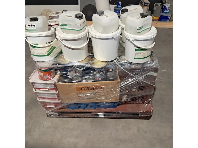 Partij diverse beits, lak, epoxy & muurverf, o.a. renaulac ,evo-k , baseline , alabastine - afbeelding 6 van  13