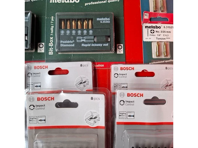 Partij diverse bitsets o.a. metabo, bosch - afbeelding 8 van  9