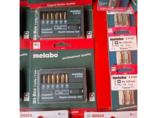 Partij diverse bitsets o.a. metabo, bosch - afbeelding 9 van  9