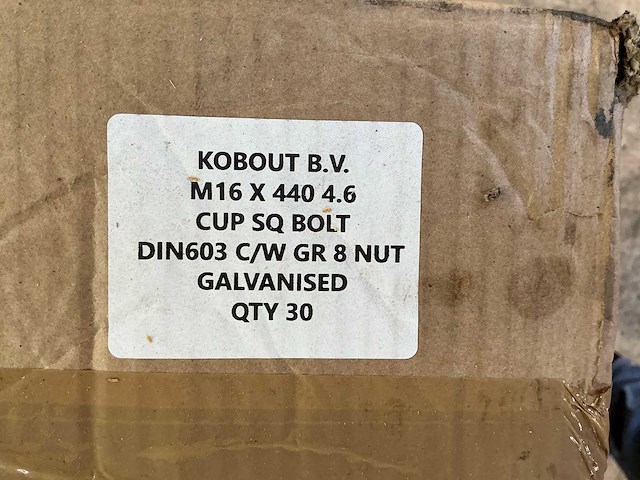 Partij diverse bouten, moeren en schroeven - afbeelding 6 van  19