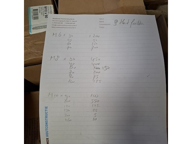 Partij diverse bouten, o.a. wurth, gfo en friulsider - afbeelding 2 van  37