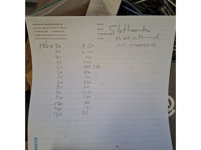 Partij diverse bouten, o.a. wurth, gfo en friulsider - afbeelding 31 van  37