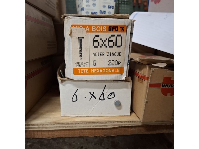 Partij diverse bouten, o.a. wurth, gfo en friulsider - afbeelding 36 van  37