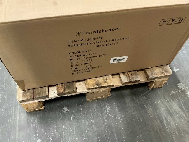 Partij diverse branches gold&red (252x) - afbeelding 2 van  7