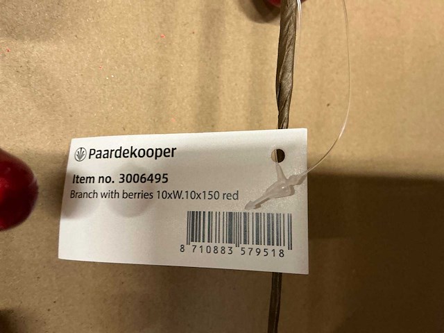 Partij diverse branches gold&red (252x) - afbeelding 3 van  7