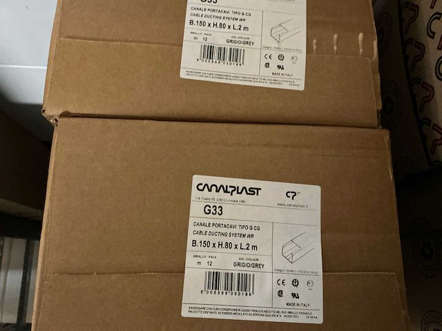 Partij diverse canalplast bedradingskokers/deksels/pvc platen (260x) - afbeelding 5 van  85