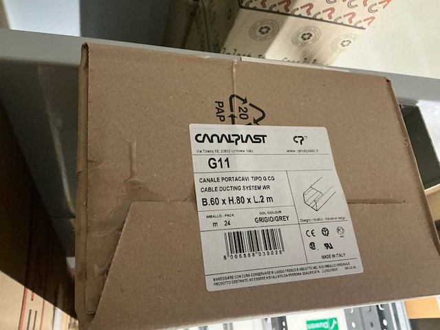 Partij diverse canalplast bedradingskokers/deksels/pvc platen (260x) - afbeelding 13 van  85