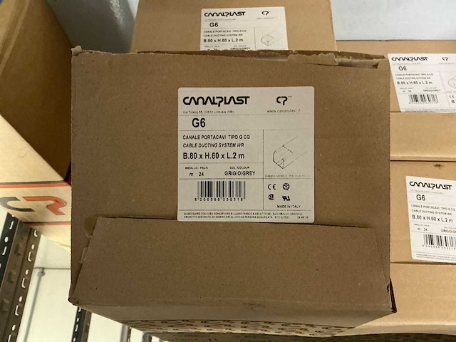 Partij diverse canalplast bedradingskokers/deksels/pvc platen (260x) - afbeelding 27 van  85