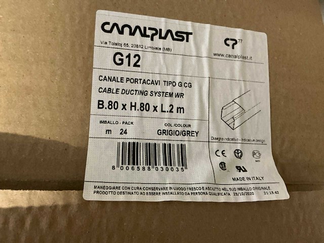 Partij diverse canalplast bedradingskokers/deksels/pvc platen (260x) - afbeelding 80 van  85