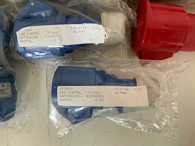 Partij diverse cee stekkers/koppel/wc&ap dozen (37x) - afbeelding 5 van  16