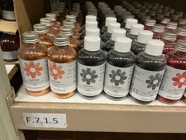 Partij diverse centimo glitters/water pearls&vase color (290x) - afbeelding 3 van  14