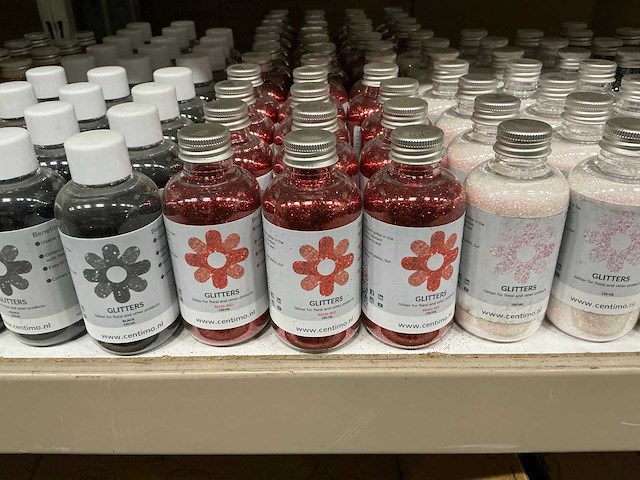 Partij diverse centimo glitters/water pearls&vase color (290x) - afbeelding 4 van  14