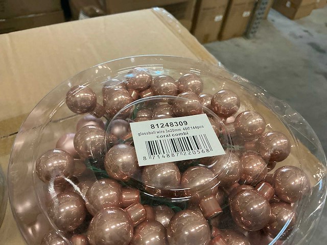 Partij diverse christmas balls wire (119 verpakkingen) - afbeelding 5 van  7