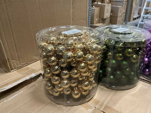 Partij diverse christmas balls wire 3x25mm 48tf (120x) - afbeelding 4 van  11