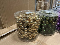 Partij diverse christmas balls wire 3x25mm 48tf (120x) - afbeelding 4 van  11
