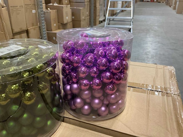 Partij diverse christmas balls wire 3x25mm 48tf (120x) - afbeelding 4 van  9