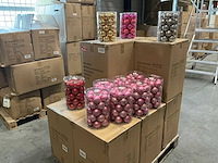 Partij diverse christmas glazen kerstballen 60mm 30/tube (78 tubes) - afbeelding 1 van  17