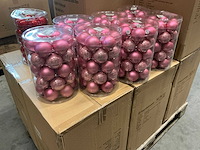 Partij diverse christmas glazen kerstballen 60mm 30/tube (78 tubes) - afbeelding 11 van  17